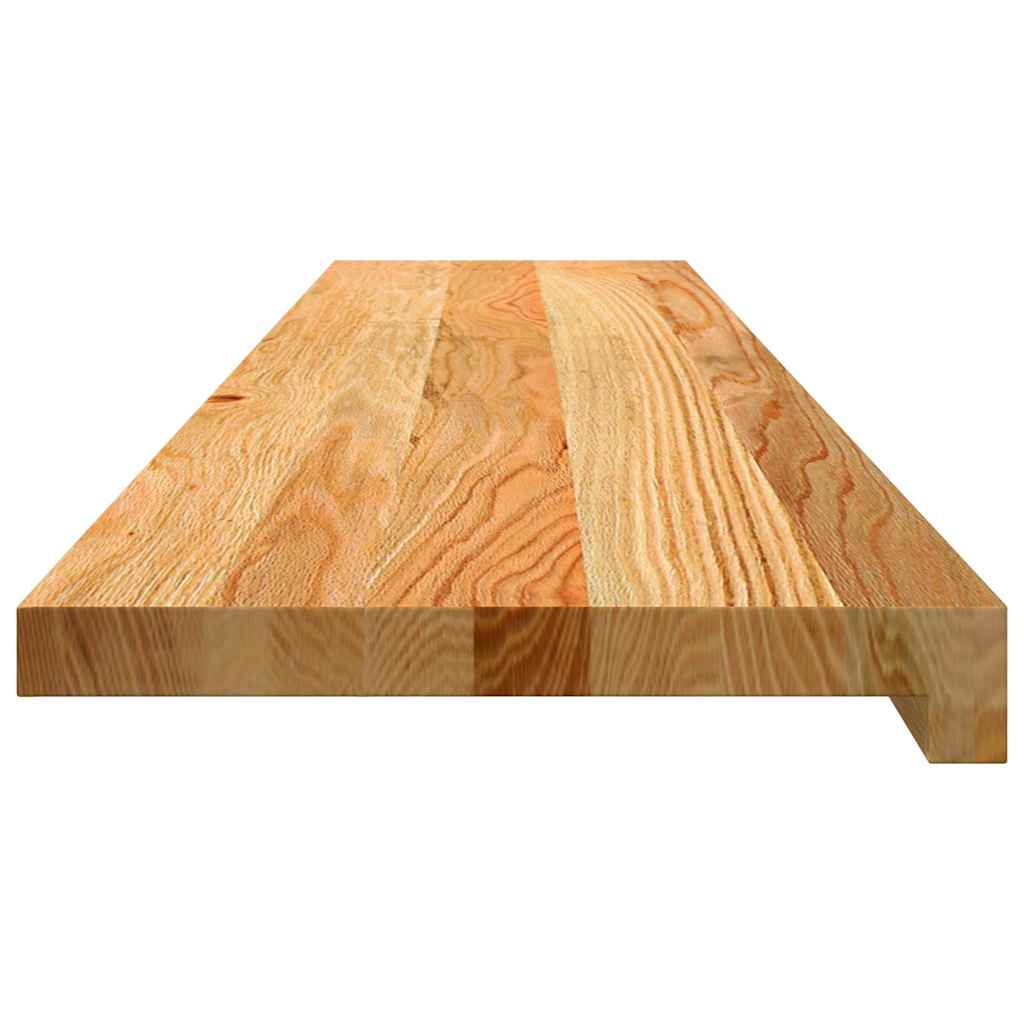 Stair Treads 2 pcs Light Brown 120x30x2 cm Solid Wood Oak