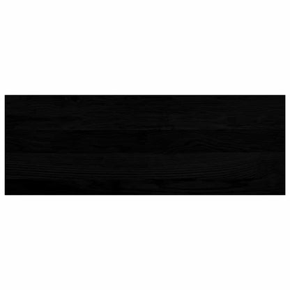 Stair Treads 2 pcs Brown Black 70x25x2 cm Solid Wood Oak