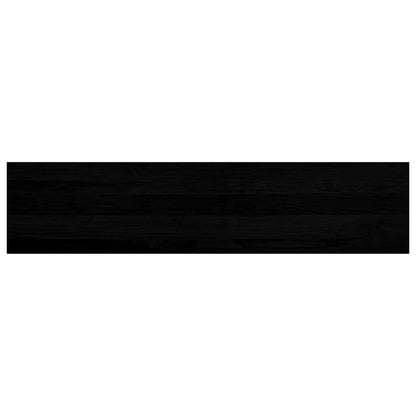 Stair Treads 2 pcs Brown Black 110x25x2 cm Solid Wood Oak
