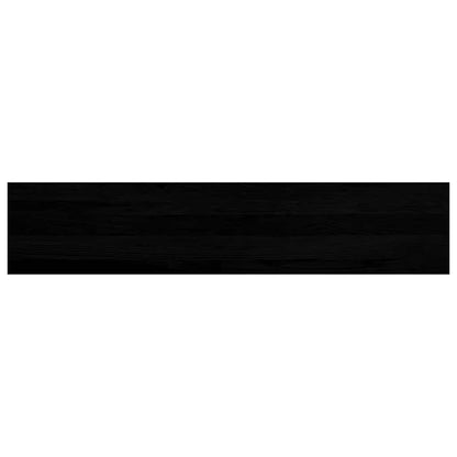 Stair Treads 2 pcs Brown Black 120x25x2 cm Solid Wood Oak