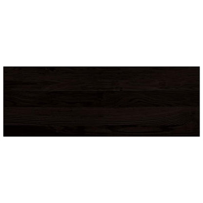 Stair Treads 2 pcs Brown Black 70x30x2 cm Solid Wood Oak