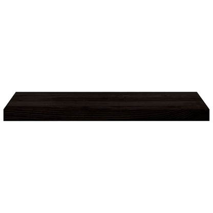 Stair Treads 2 pcs Brown Black 70x30x2 cm Solid Wood Oak