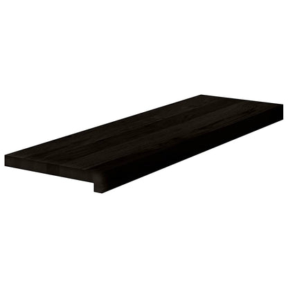 Stair Treads 2 pcs Brown Black 80x30x2 cm Solid Wood Oak