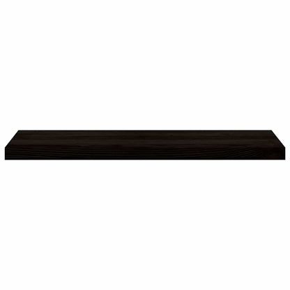 Stair Treads 2 pcs Brown Black 90x30x2 cm Solid Wood Oak