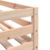 Bunk Bed without Mattress White&Black 80x200 cm Solid Wood Pine