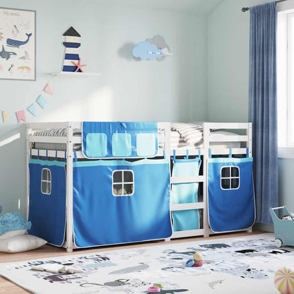 Bunk Bed without Mattress Blue 80x200 cm Solid Wood Pine
