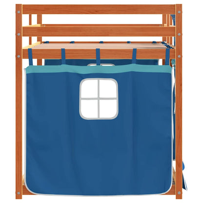 Bunk Bed without Mattress Blue 80x200 cm Solid Wood Pine