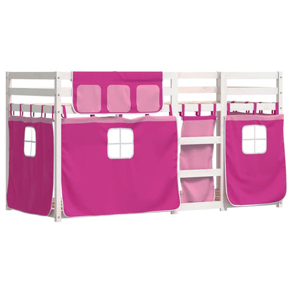 Bunk Bed without Mattress Pink 90x200 cm Solid Wood Pine