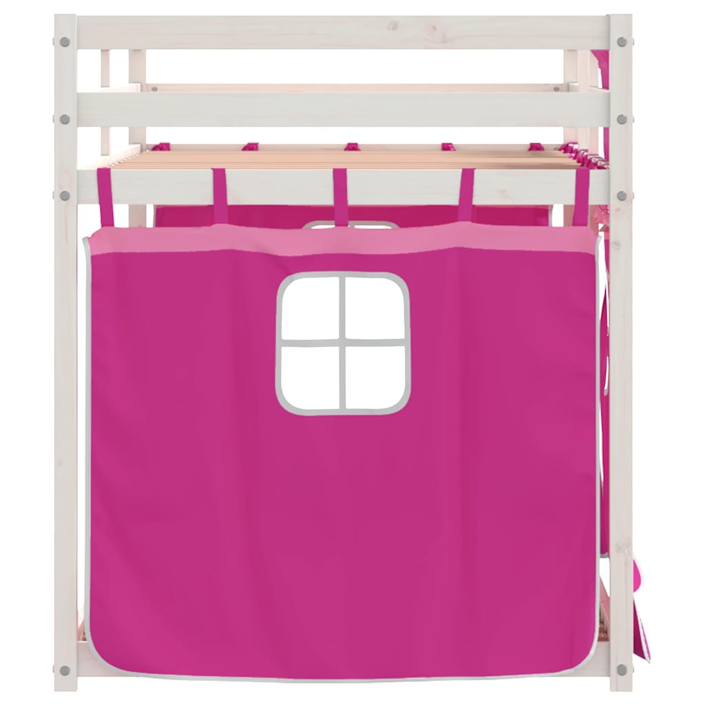 Bunk Bed without Mattress Pink 90x200 cm Solid Wood Pine