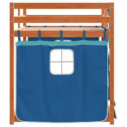 Bunk Bed without Mattress Blue 90x200 cm Solid Wood Pine