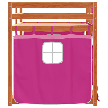 Bunk Bed without Mattress Pink 90x200 cm Solid Wood Pine