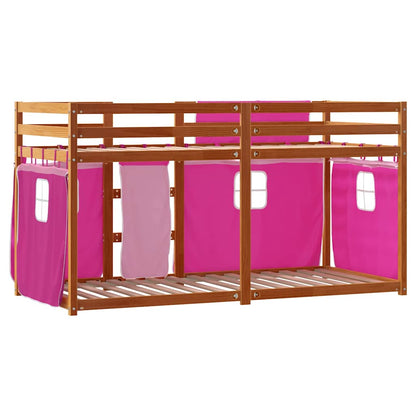 Bunk Bed without Mattress Pink 90x200 cm Solid Wood Pine