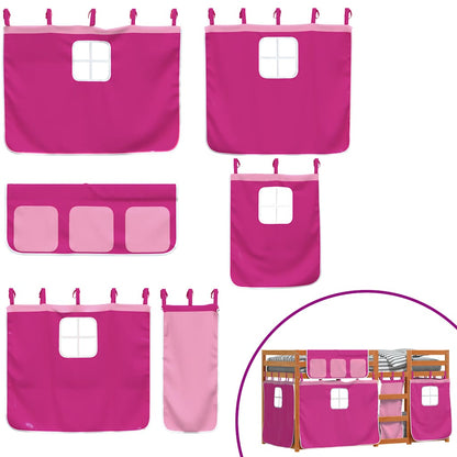 Bunk Bed without Mattress Pink 90x200 cm Solid Wood Pine