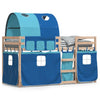Bunk Bed without Mattress Blue 80x200 cm Solid Wood Pine