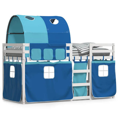 Bunk Bed without Mattress Blue 80x200 cm Solid Wood Pine