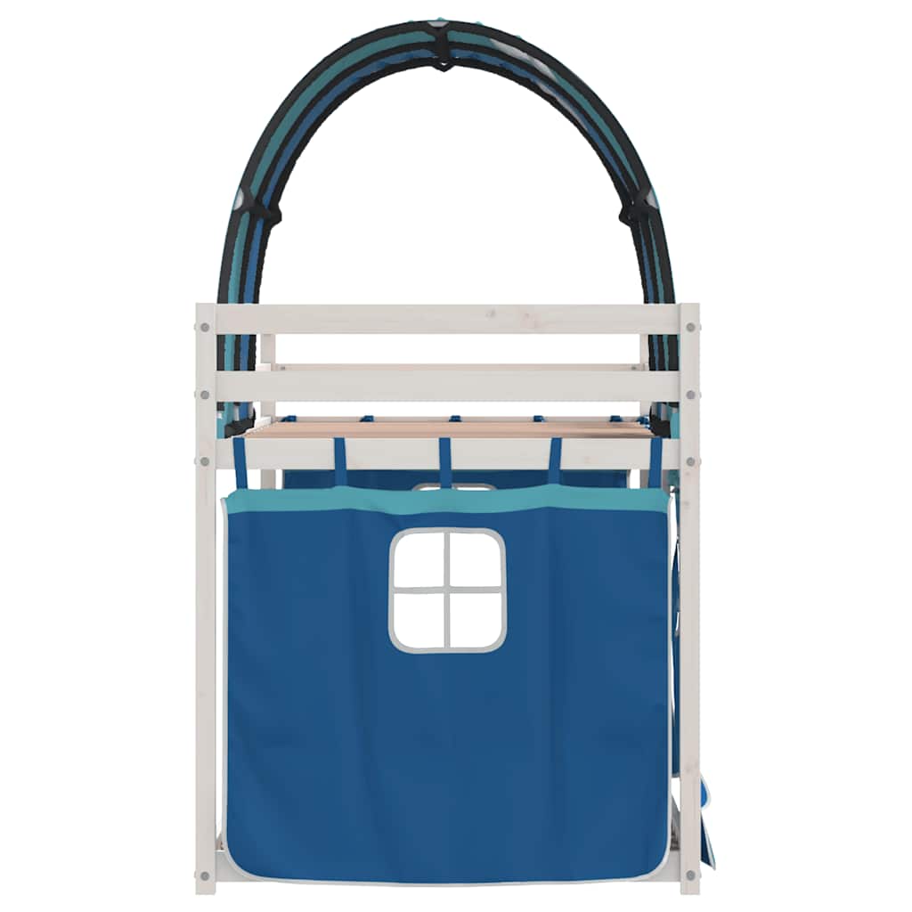 Bunk Bed without Mattress Blue 80x200 cm Solid Wood Pine