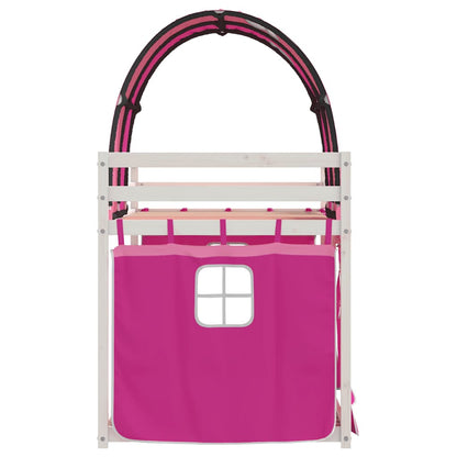 Bunk Bed without Mattress Pink 80x200 cm Solid Wood Pine