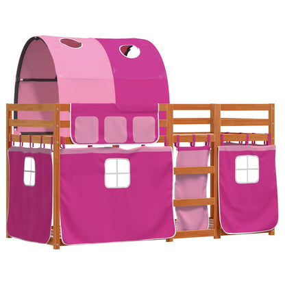 Bunk Bed without Mattress Pink 80x200 cm Solid Wood Pine