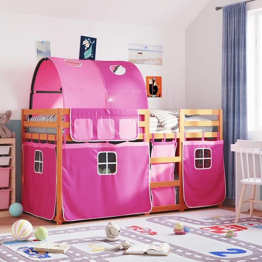 Bunk Bed without Mattress Pink 80x200 cm Solid Wood Pine