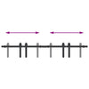  Sliding Cabinet Door Kit 122 cm Carbon Steel