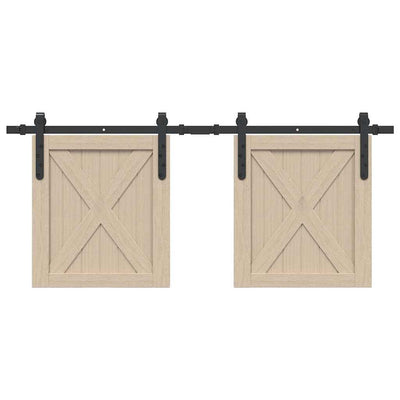  Sliding Cabinet Door Kit 122 cm Carbon Steel