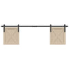  Sliding Cabinet Door Kit 183 cm Carbon Steel