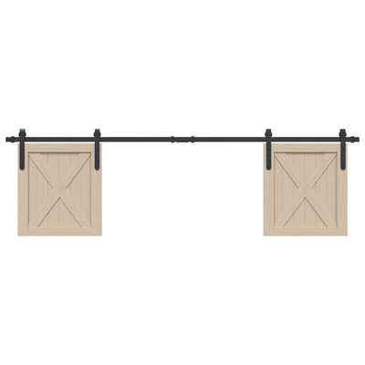  Sliding Cabinet Door Kit 183 cm Carbon Steel