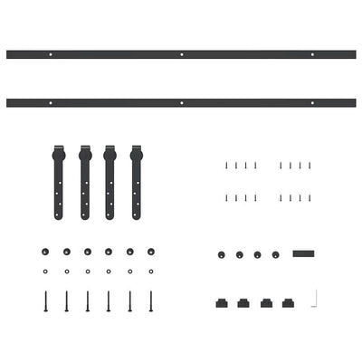  Sliding Cabinet Door Kit 200 cm Carbon Steel