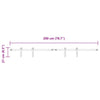  Sliding Cabinet Door Kit 200 cm Carbon Steel