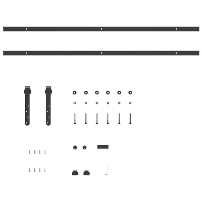  Sliding Cabinet Door Kit 213 cm Carbon Steel