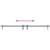  Sliding Cabinet Door Kit 213 cm Carbon Steel