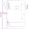  Sliding Cabinet Door Kit 213 cm Carbon Steel