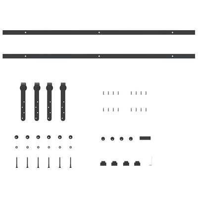 Sliding Cabinet Door Kit 213 cm Carbon Steel
