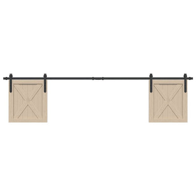  Sliding Cabinet Door Kit 213 cm Carbon Steel