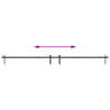  Sliding Cabinet Door Kit 244 cm Carbon Steel