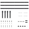  Sliding Cabinet Door Kit 244 cm Carbon Steel