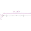  Sliding Cabinet Door Kit 244 cm Carbon Steel