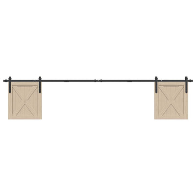  Sliding Cabinet Door Kit 244 cm Carbon Steel
