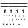  Sliding Cabinet Door Kit 122 cm Carbon Steel