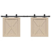  Sliding Cabinet Door Kit 122 cm Carbon Steel