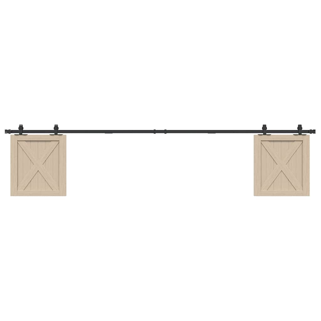 Sliding Cabinet Door Kit 244 cm Carbon Steel