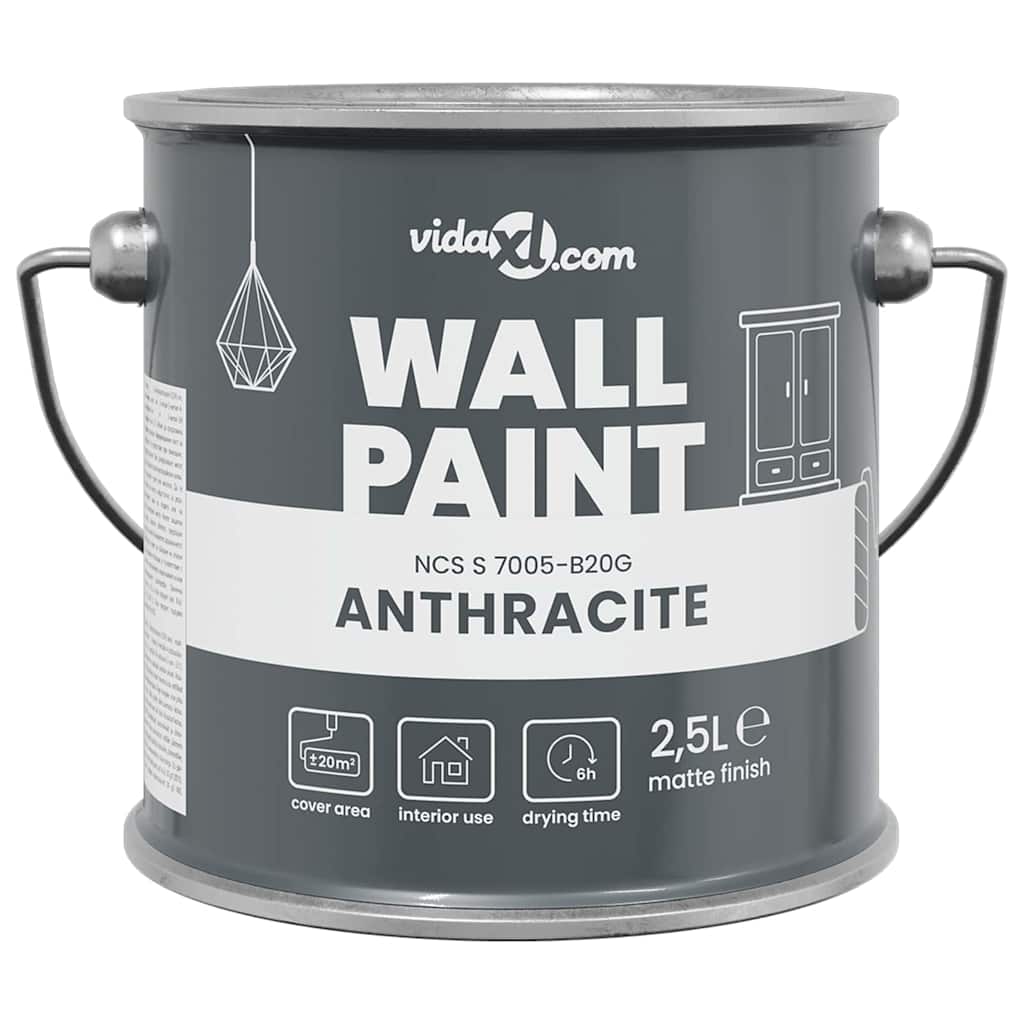 Wall Paint Grey 16.5 x 16.5 x 16 cm Wall Print