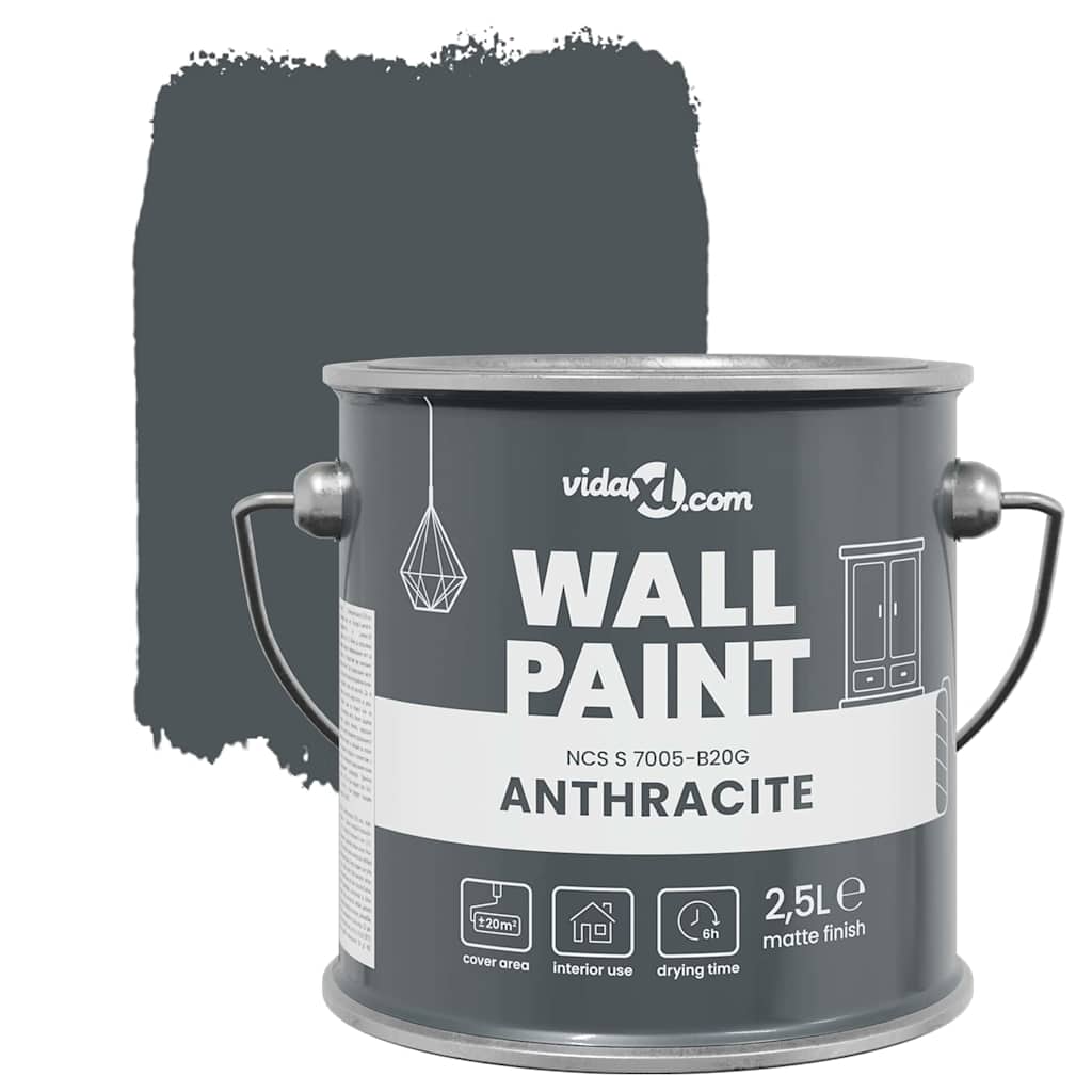 Wall Paint Grey 16.5 x 16.5 x 16 cm Wall Print