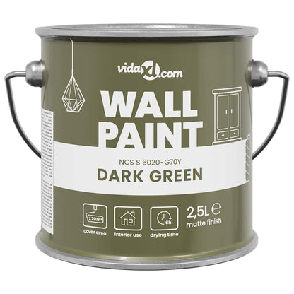 Wall Paint Green 16.5 x 16.5 x 16 cm Wall Print