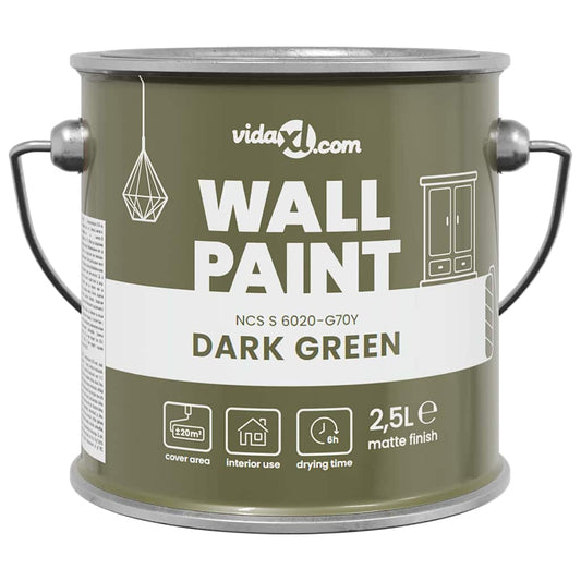 Wall Paint Green 16.5 x 16.5 x 16 cm Wall Print