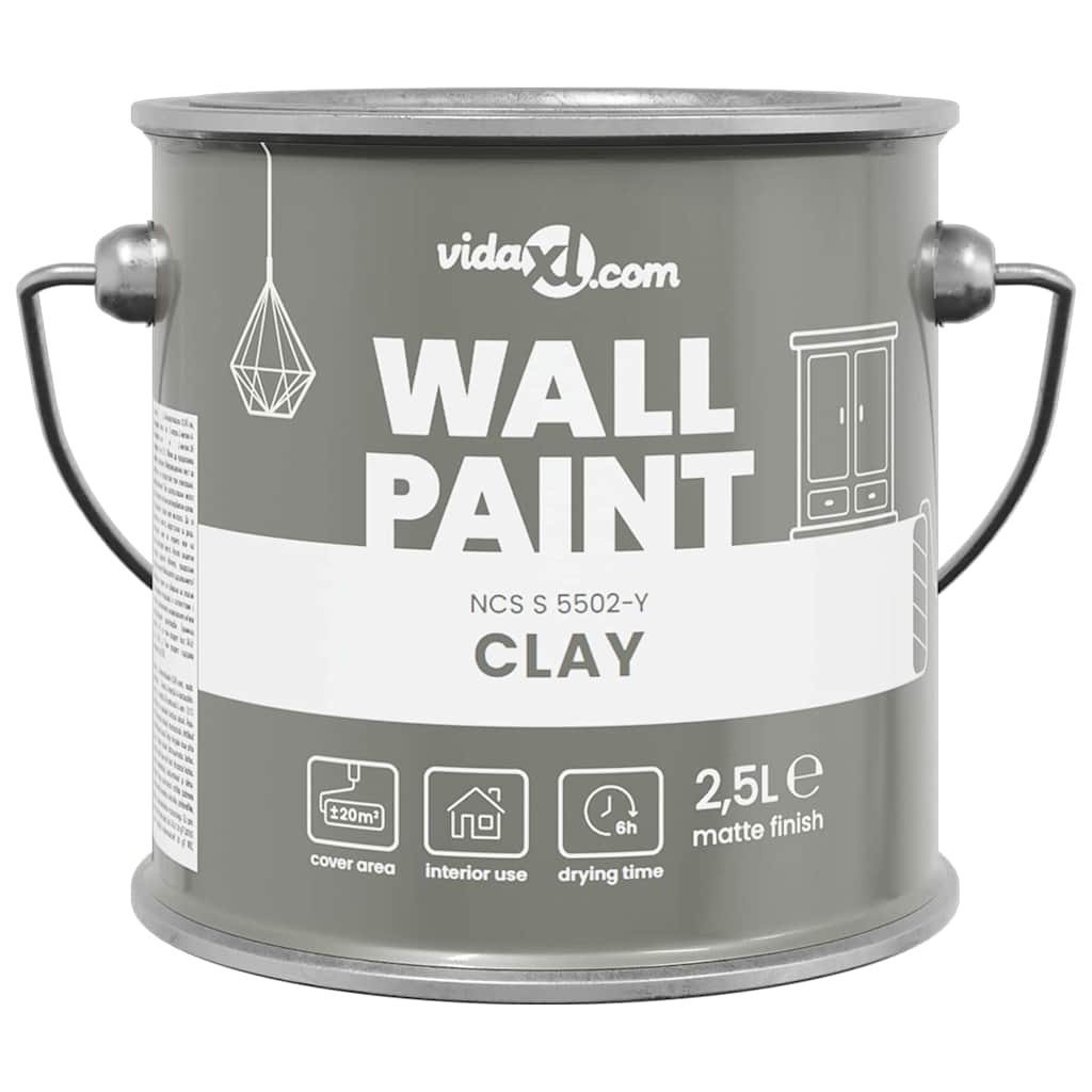 Wall Paint Grey 16.5 x 16.5 x 16 cm Wall Print