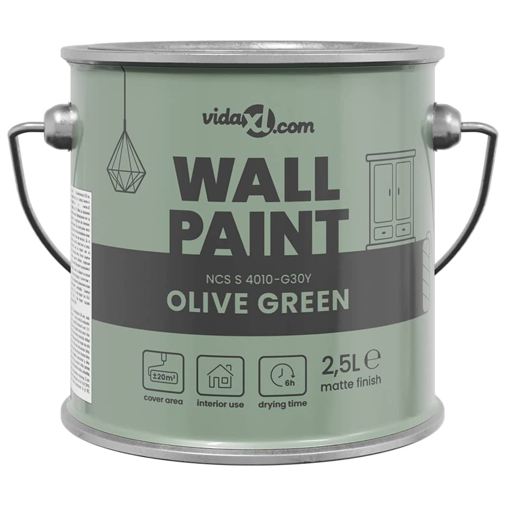 Wall Paint Green 16.5 x 16.5 x 16 cm Wall Print