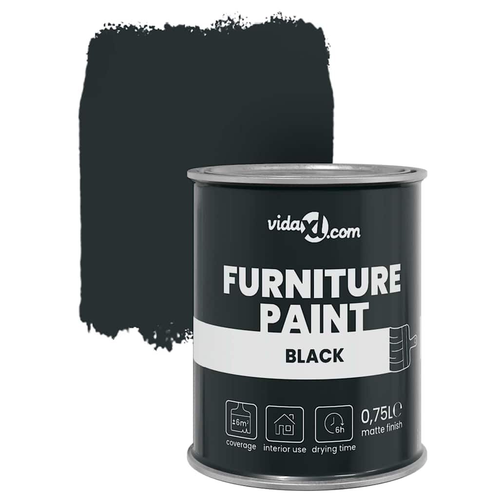Furniture Paint Black 10 x 10 x 12 cm Wall Print
