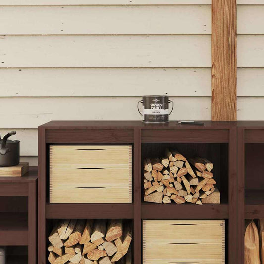 Wood Paint Brown 16.5 x 16.5 x 16 cm Wall Print