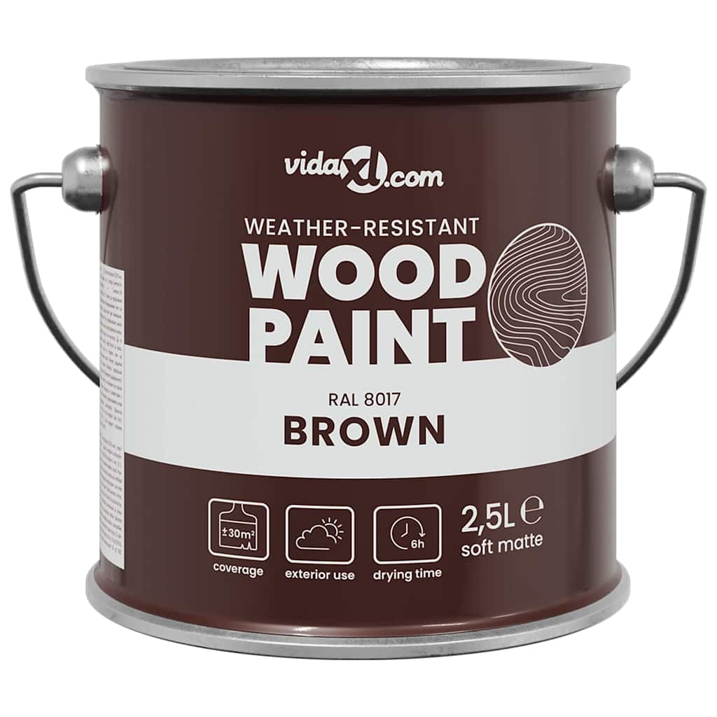 Wood Paint Brown 16.5 x 16.5 x 16 cm Wall Print